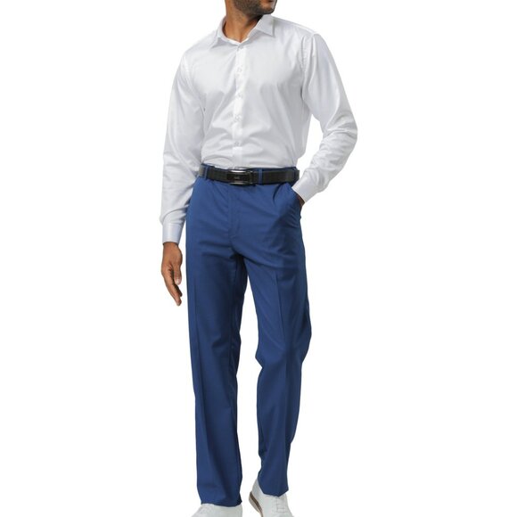 Premium Indigo Stacy Adams Men's Dress Pants
